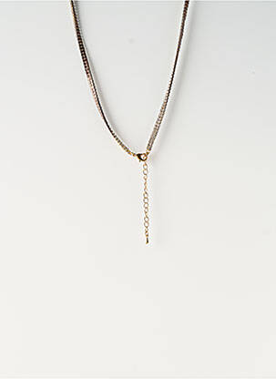 Colier lung ornament oxid de zirconiu auriu SATINE femeie
