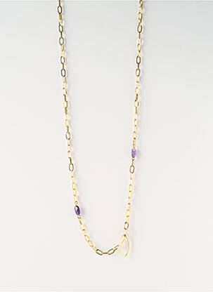 Colier lung auriu SATINE femeie