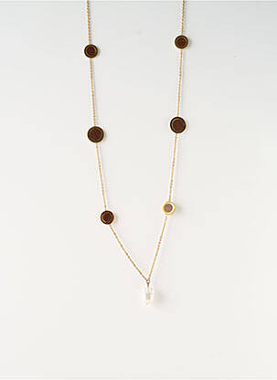 Colier lung auriu SATINE femeie