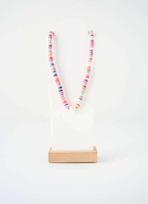 Colier roz SATINE femeie