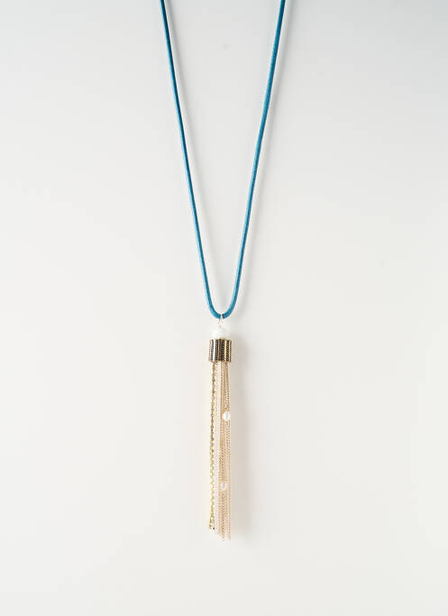 Colier lung albastru SATINE femeie