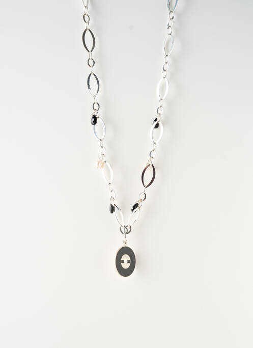 Colier lung argintiu SATINE femeie