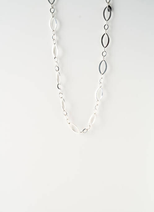 Colier lung argintiu SATINE femeie