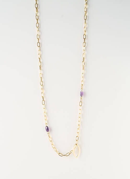 Colier lung auriu SATINE femeie