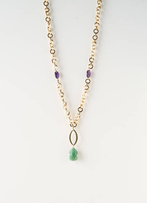 Colier lung auriu SATINE femeie