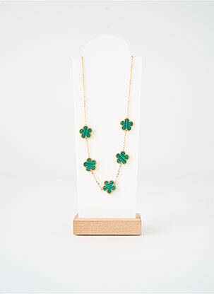 Colier materiale metalice verde VISSON femeie