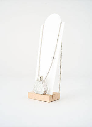 Colier lung argintiu SATINE femeie