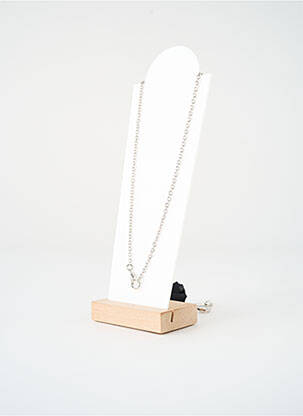 Colier lung ornament oxid de zirconiu negru SATINE femeie