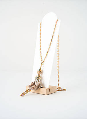 Colier lung auriu SATINE femeie