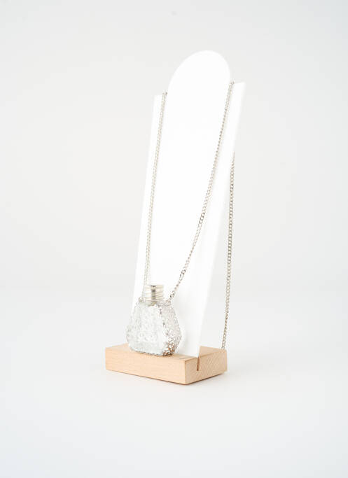 Colier lung argintiu SATINE femeie