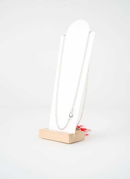 Colier lung roșu SATINE femeie