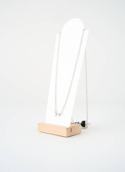 Colier lung argintiu SATINE femeie