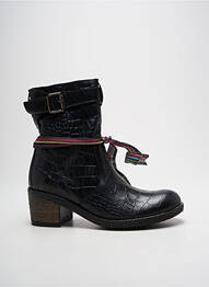 Botine/ghete toc pătrat toc de 4 la 6 cm negru FELMINI femeie