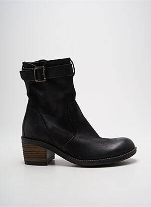 Botine/ghete toc pătrat toc de 4 la 6 cm negru FELMINI femeie
