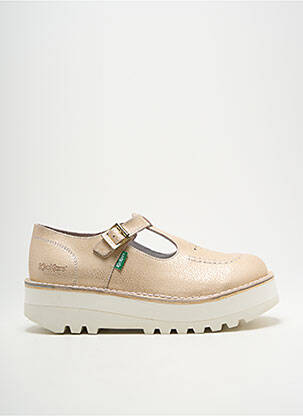 Derby-uri imprimare toc de 4 la 6 cm bej KICKERS femeie