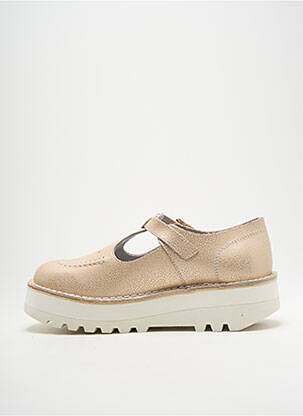 Derby-uri imprimare toc de 4 la 6 cm bej KICKERS femeie