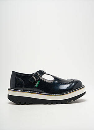 Derby-uri material neted toc de 4 la 6 cm negru KICKERS femeie