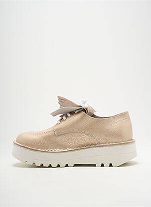 Derby-uri imprimare toc de 4 la 6 cm bej KICKERS femeie
