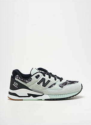 Adidași vârf rotund toc plat până la 3 cm verde NEW BALANCE femeie
