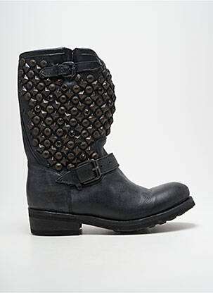 Botine/ghete toc mic toc de 4 la 6 cm negru ASH femeie