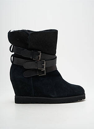 Botine/ghete umplută toc de 7 la 9 cm negru ASH femeie