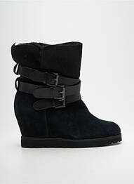 Botine/ghete umplută toc de 7 la 9 cm negru ASH femeie