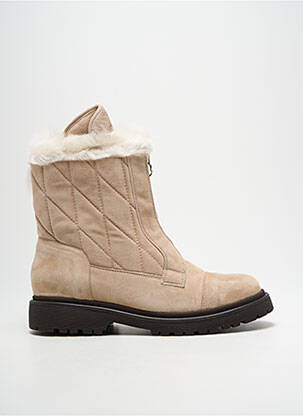 Botine/ghete umplută toc plat până la 3 cm bej MONCLER femeie