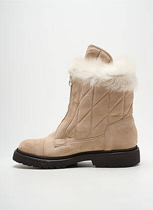 Botine/ghete umplută toc plat până la 3 cm bej MONCLER femeie