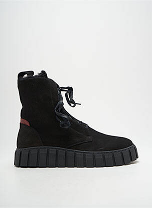 Botine/ghete umplută toc de 4 la 6 cm negru BUFFALO femeie