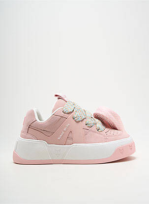 Adidași vârf rotund toc de 4 la 6 cm roz NAKED WOLFE femeie