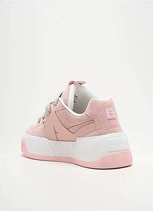 Adidași vârf rotund toc de 4 la 6 cm roz NAKED WOLFE femeie