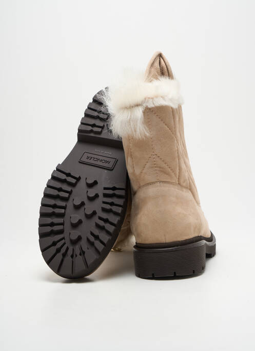Botine/Ghete bej MONCLER femeie