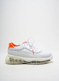 Adidași vârf rotund toc de 4 la 6 cm alb BRONX femme