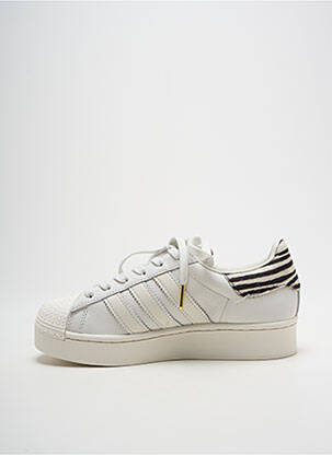 Adidași vârf rotund toc plat până la 3 cm alb ADIDAS femeie