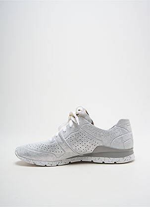 Adidași țesătură satinată toc plat până la 3 cm argintiu UGG femeie