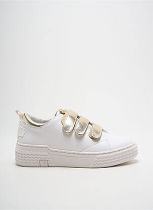 Adidași țesătură satinată toc de 4 la 6 cm auriu PALLADIUM femeie