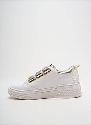 Adidași țesătură satinată toc de 4 la 6 cm auriu PALLADIUM femeie