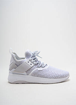 Adidași vârf rotund toc de 4 la 6 cm gri PALLADIUM femeie