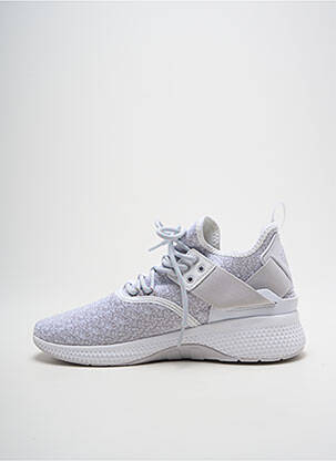 Adidași vârf rotund toc de 4 la 6 cm gri PALLADIUM femeie