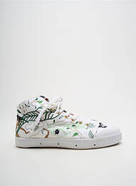 Adidași vârf rotund toc plat până la 3 cm alb SPRING COURT femme