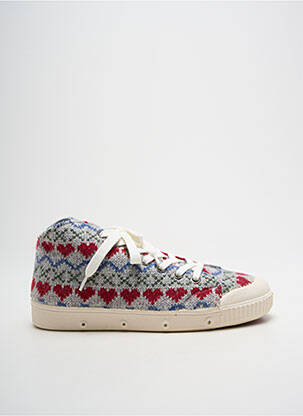 Adidași vârf rotund toc plat până la 3 cm gri SPRING COURT femeie