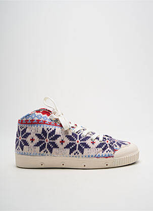 Adidași vârf rotund toc plat până la 3 cm violet SPRING COURT femeie