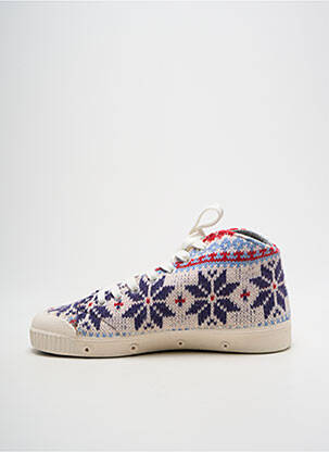 Adidași vârf rotund toc plat până la 3 cm violet SPRING COURT femeie