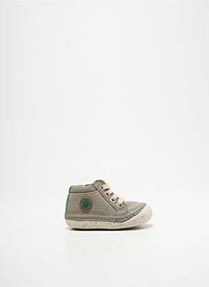 Ghete branț detașabil vârf rotund verde KICKERS băiat