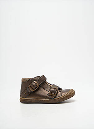 Adidași material neted vârf rotund maro LITTLE MARY fată