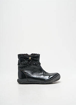 Botine/ghete material neted vârf rotund negru LITTLE MARY fată