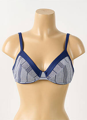 Sutien de costum de baie elasticitate sutien balconet cu decolteu înalt albastru TRIUMPH femeie