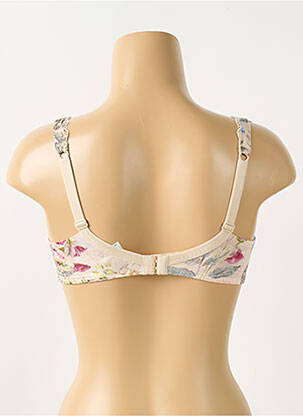 Sutien efect material satinat top sutien modelat bej ANTIGEL femeie