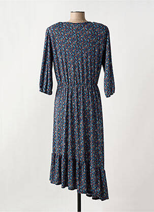 Rochie midi croială fluidă mâneci 3/4 albastru LE SINGE DE JULIE femeie