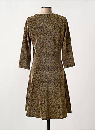 Rochie midi mâneci 3/4 mâneci 3/4 auriu LE SINGE DE JULIE femeie
